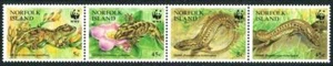 π NORFOLK 1996 WWF- tropical LIZARDS MNH ** REPTILES - Picture 1 of 1