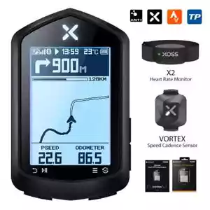 GPS Bike Computer Wireless Speedometer ANT+ Map Route Navigation Vortex Sensors - Picture 1 of 31