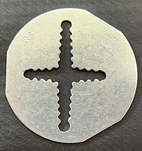 Vintage Mirro Cookie Pastry Press Replacement Disc [#36] (VGUC) - Picture 1 of 2