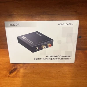 NEW Prozor 192kHz DAC Converter Digital to Analog Audio Converter Model DAC01s - Picture 1 of 2