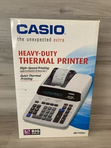 Casio Electronic Calculator DR-T120 12 Digit Heavy Duty Thermal Printer New - Picture 1 of 12