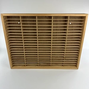 Cinta de casete Napa Valley Box Company 100 soporte de almacenamiento de madera vintage montaje en pared - Imagen 1 de 9