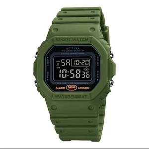 Activa Retro X Invicta Herren Digitaluhr 49mm Army Green Sport (ACW1628-001) - Bild 1 von 8