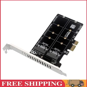 M.2 SATA zu PCIE Adapterkarte Doppelscheiben-Adapterplatine Nützliche Unterstütz - Afbeelding 1 van 11