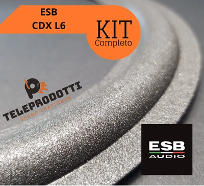 TELEPRODOTTI ESB CDX L6 KIT Sospensioni di riparazione per woofer e midrange in foam bordo e