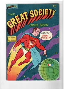 Political Satire Comic: THE GREAT SOCIETY Featuring Super LBJ, Parallax 1966 - Picture 1 of 3