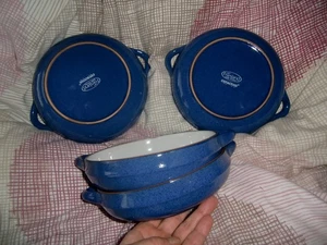 4 x Melitta Friesland AMMERLAND blau Suppenteller mit Henkel  18,5 tiefe Teller - Bild 1 von 3