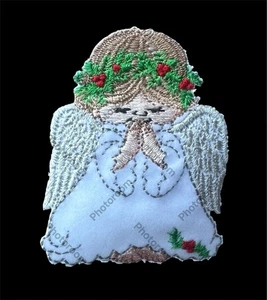 Bügelbild Patch Applikation Betender Engel 1-7/8" x 2-1/2" - Bild 1 von 3