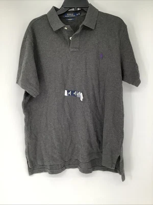 Polo Ralph Lauren мужские Custom Fit XL темно-серый фиолетовый логотип Polo R86 - Изображение 1 из 4