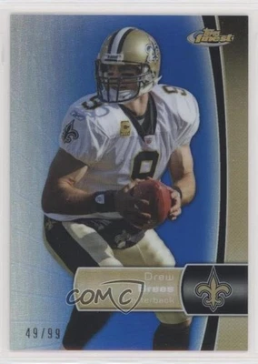 2012 Topps Finest Blue Refractor /99 Drew Brees #30 - Image 1 of 2