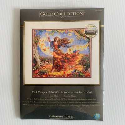 Dimensions The Gold Collection Cross Stitch Kit - Fall Fairy 36x30cm - image 1 of 3