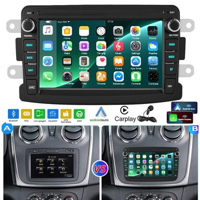 Android13 2+32G Für Dacia Duster Sandero Renault Captur 7" Autoradio GPS BT WIFI - Bild 1 von 4