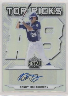 2021 Leaf Metal Draft Top Picks Benny Montgomery #TP-BM1 Auto - Image 1 of 2