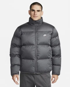 Nike Sportswear Full Zip Club Puffer Jacket Water Repel Gray FB7368-068 Men 2XL - Picture 1 of 19