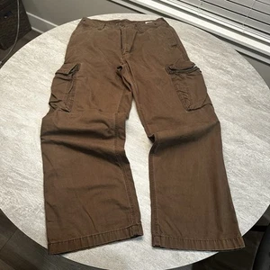 Vintage Old Navy Baggy Wide Leg Field Tested Cargo Pants sz 32x32 Hip Hop Grunge - Picture 1 of 9