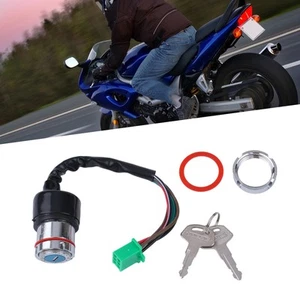 6 Wire Motorcycle for IGNITION Key Switch 2 Keys Set for 50CC 90CC 110CC - Foto 1 di 19