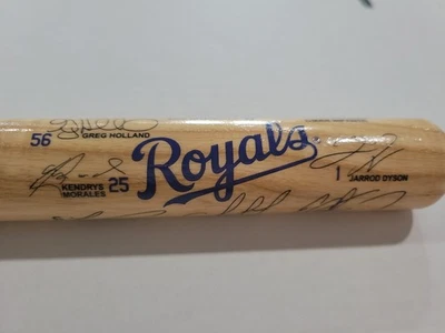 2015 Kansas City Royals Coopersburg Mini Bat Facsimile Autos 18" Slugger KC MLB  - Image 1 of 4