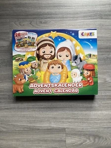 CRAZE Adventskalender Kinder - Weihnachtskrippe Krippenspiel - Spielkrippe - Bild 1 von 2
