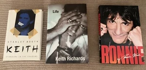 Lotto 3 libri The Rolling - Keith Richards: Life, Ronnie Wood: Ronnie & Keith - Foto 1 di 12