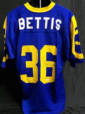 Camiseta Auténtica Autentica Autentica Jerome Bettis Firmada Los Angeles Rams Russell JSA Foto 1 de 4