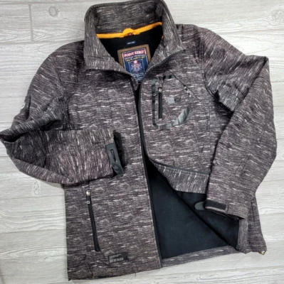 Chaqueta Point Zero Dry Tech Para Hombres Talla L Negro Mármol Cremallera Completa Forrada Clima Frío Foto 1 de 4