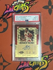 Scottie Barnes 2021-22 Contenders Optic RC Ticket Auto Gold Vinyl 1/1 PSA9/10 较真