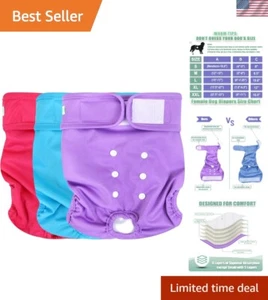 Washable Reusable Premium Female Dog Diapers, Small Medium Large Size,for Fem... - Picture 1 of 8