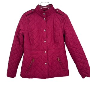 Talbots Gr. XS weinrot leichte Langarm Steppjacke Druckknöpfe - Bild 1 von 6