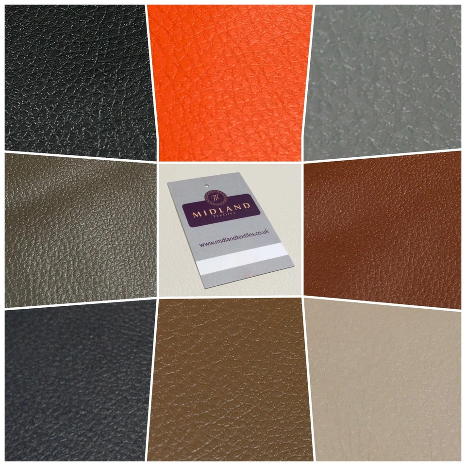 Faux Leather Leatherette Flame Retardant Upholstery Bag Making 140cm MK1319 - Image 1 of 1