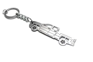 Car Keychain Fit Chevrolet Silverado III Stainless Steel Design Gift Key Ring SV - Picture 1 of 6