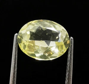 Certified Natural Heliodor Yellow Beryl 4.20 Ct Oval Shape Loose Gemstones - Picture 1 of 6