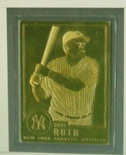 NEW YORK YANKEES BASEBALL 1996 BABE RUTH CMG #30 22K GOLD FOIL CARD SEALED NEW