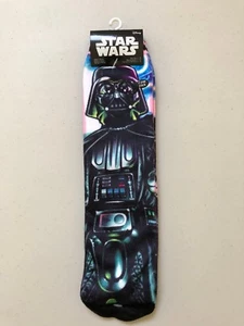 Disney Star Wars 2 pairs pack Dark Vader socks Adult Shoe Size 4 -10 NEW - Picture 1 of 2