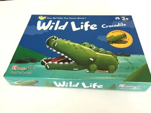 Wild Life 3D EPS Foam Board Puzzles Children - Interactive Nodding Crocodile - Picture 1 of 3