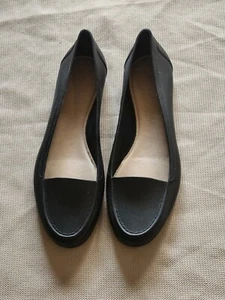 EUC Jack Rogers Womens Midnight Black Jelly Millie Moccasin SIZE 9 - Picture 1 of 5