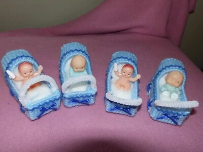 Baby Shower Party Favors Baby Carriage Blue - handmade - Image 1 of 4