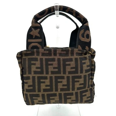 Bolso de Mano FENDI Zucca Mini Nylon Auténtico F05-0204 Foto 1 de 4