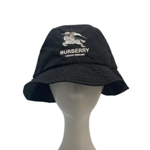 Burberry x Supreme Fischerhut Herren schwarz & weiß bestickt Signatur Crusher - Bild 1 von 13
