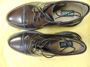 Italienische G.H. Bass & Co. Herren Braun Leder Schnürschuhe Elegant Schuhe Oxford-Schuhe 8,5 M - Bild 1 von 2