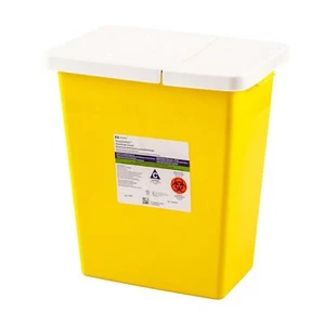 SharpSafety Chemotherapy Waste Container, 8 Gallon, 17½ x 15½ x 11 Inch (Sold as - Picture 1 of 2