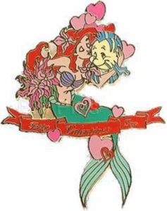 Disney Pin 35696 DA Auctions P.I.N.S. Ariel and Flounder Valentines Day LE 1000 - Picture 1 of 1