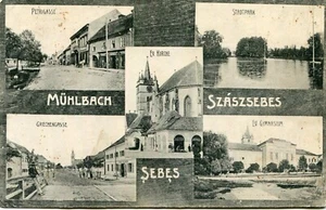 Romania Transylvania 1908 Sebes Mühlbach,multiple view, very rare ! - Picture 1 of 2