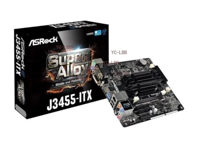 ASRock J3455-ITX Intel Quad-Core Processor J3455 (2.3GHz) Mini ITX Motherboard - Image 1 of 4