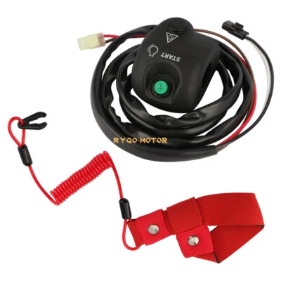 Start Stop Switch Box Handlebar W/Lanyard for Yamaha WaveRunner FK7-68310-07-00 - Image 1 of 4