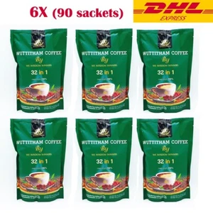 Wuttitham Healthy Instant Coffee 32 in 1 Herbs Mixed Manage Weight Control 6X - Picture 1 of 6