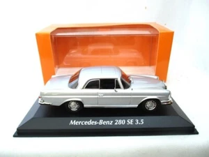 Mercedes 280SE 3.5 Coupe Silver metallic 1970 Maxichamps 940038120 RARE - Picture 1 of 1