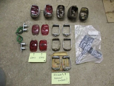 1940-1953 Chevy GMC Pickup Truck Taillights Housings Bezels Lens GUIDE STOP RAY - Image 1 of 4