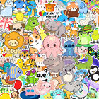 Cute Animal Stickers, 220 Pcs Kids' Waterproof Cute Vinyl Aesthetic Classroom