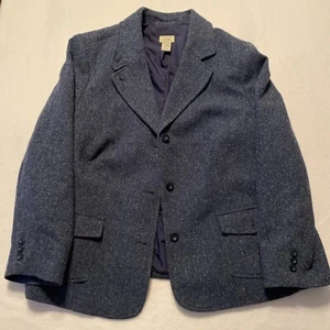 Vintage LL BEAN Wool Silk Blazer jacket Blue Women’s 3X Plus Size cashemere - Picture 1 of 11