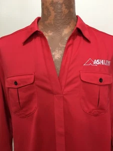Ogio XL roter Ashley Kurzarm Polyester Pullover Poloshirt NEU - Bild 1 von 4